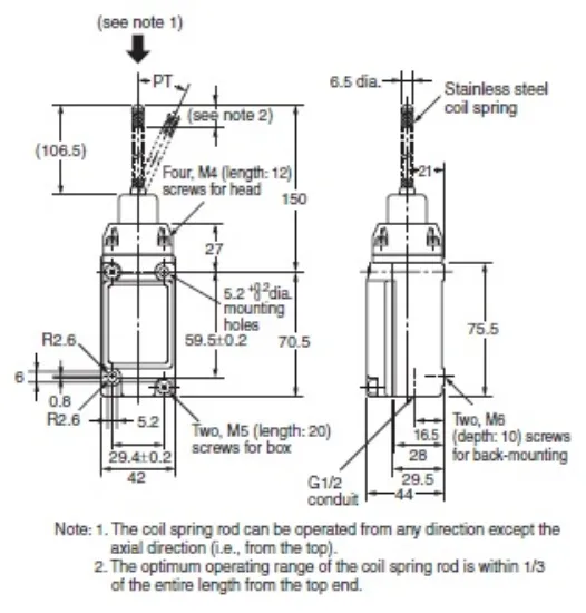 Ảnh của Công tắc hành trình Limit Switch Omron D4A-4516N