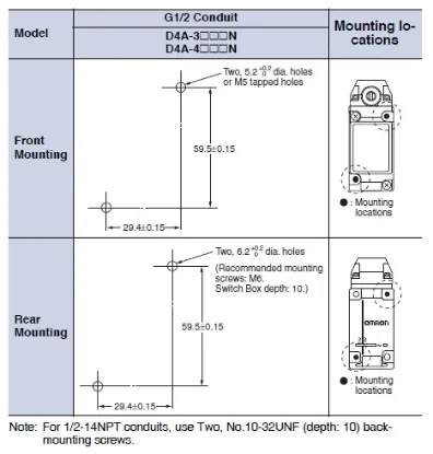 Ảnh của Công tắc hành trình Limit Switch Omron D4A-4P01N
