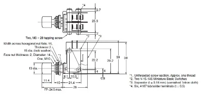 Ảnh của Công tắc nút nhấn Omron 2VAQ-4A