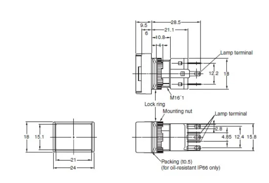 Ảnh của Công tắc nút nhấn Omron A165-JAA-2