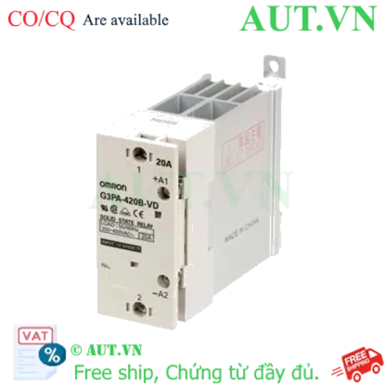 Ảnh của Relay bán dẫn Omron G3PA-420B-VD DC12-24