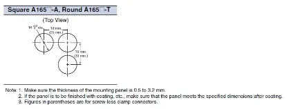 Ảnh của Công tắc nút nhấn Omron A165K-T3ML-2