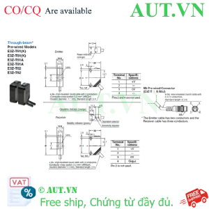 Ảnh của Cảm biến quang điện Omron E3Z-T81K-M3J 0.3M