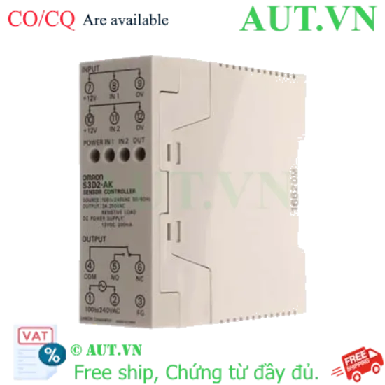 Ảnh của Bộ Điều Khiển Cảm Biến Omron S3D2-AK: Logic AND/OR, Đầu Vào NPN, Nguồn 100-240VAC | AUT VN