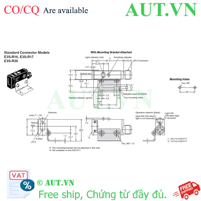 Ảnh của Cảm biến quang điện Omron E3S-R36