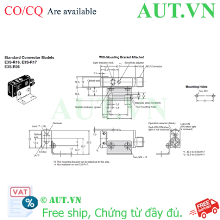 Ảnh của Cảm biến quang điện Omron E3S-R36