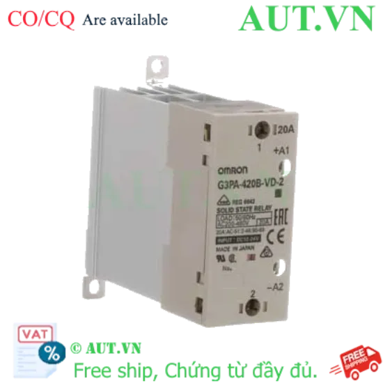 Ảnh của Relay bán dẫn Omron G3PA-420B-VD-2 DC12-24