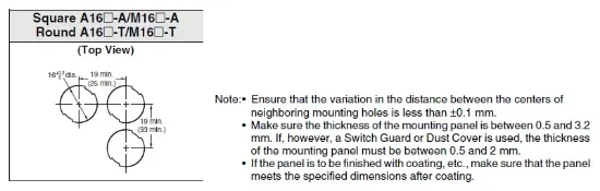 Ảnh của Công tắc nút nhấn Omron A165L-ARM-24D-2P