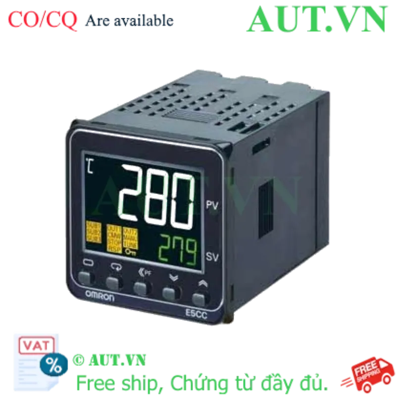 Ảnh của Đồng Hồ Nhiệt Omron E5CC-QQ3A5M-001 | Điều Khiển PID Chính Xác, Ngõ Ra SSR, IP66
