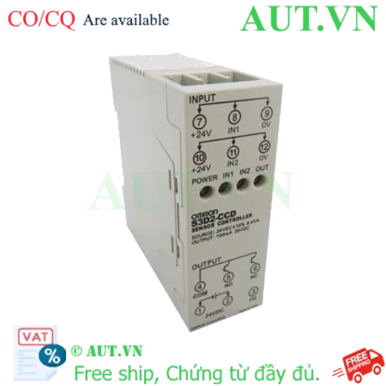 Ảnh của Bộ Điều Khiển Cảm Biến Omron S3D2-CCD: Timer Đa Năng, Ngõ Ra NPN, 24VDC Chính Hãng AUT VN