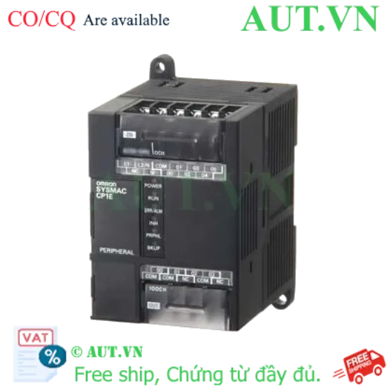 Ảnh của PLC Omron CP1E-E10DR-D | 6 Input/4 Relay Output, Nguồn 24VDC, Bộ Nhớ 2K Steps