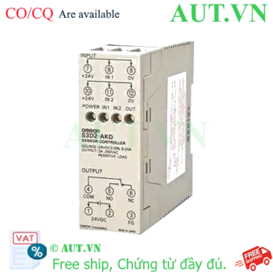 Ảnh của Bộ Điều Khiển Cảm Biến Omron S3D2-AKD | Logic AND/OR, NPN 24VDC, Phản Hồi 2ms | AUT VN