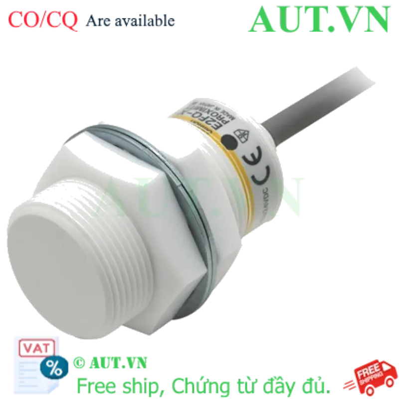 Ảnh của Cảm biến tiệm cận Omron E2FQ-X10E1 2M | M30, NPN, NO, 10mm - Chống dầu IP67