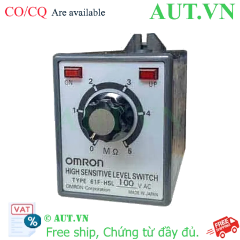 Ảnh của Cảm biến mực nước Omron 61F-HSL AC100 - Độ nhạy cực cao, Tự động hóa cấp thoát nước, Chính hãng AUT VN