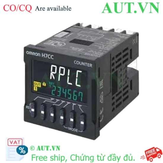 Ảnh của Bộ Đếm Omron H7CC-AS Chính Hãng - 6 Số LCD, Chống Nước IP66, Nguồn 100-240VAC | AUT VN