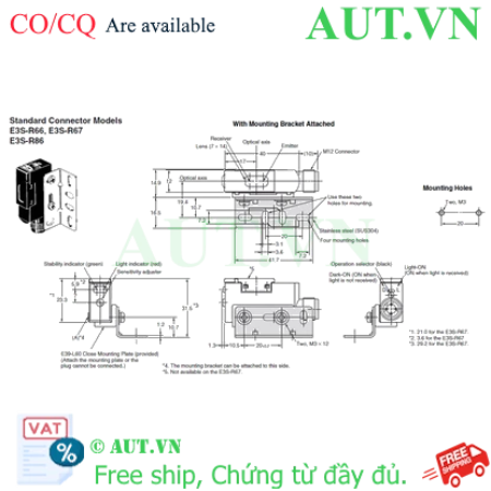 Ảnh của Cảm biến quang điện Omron E3S-R86