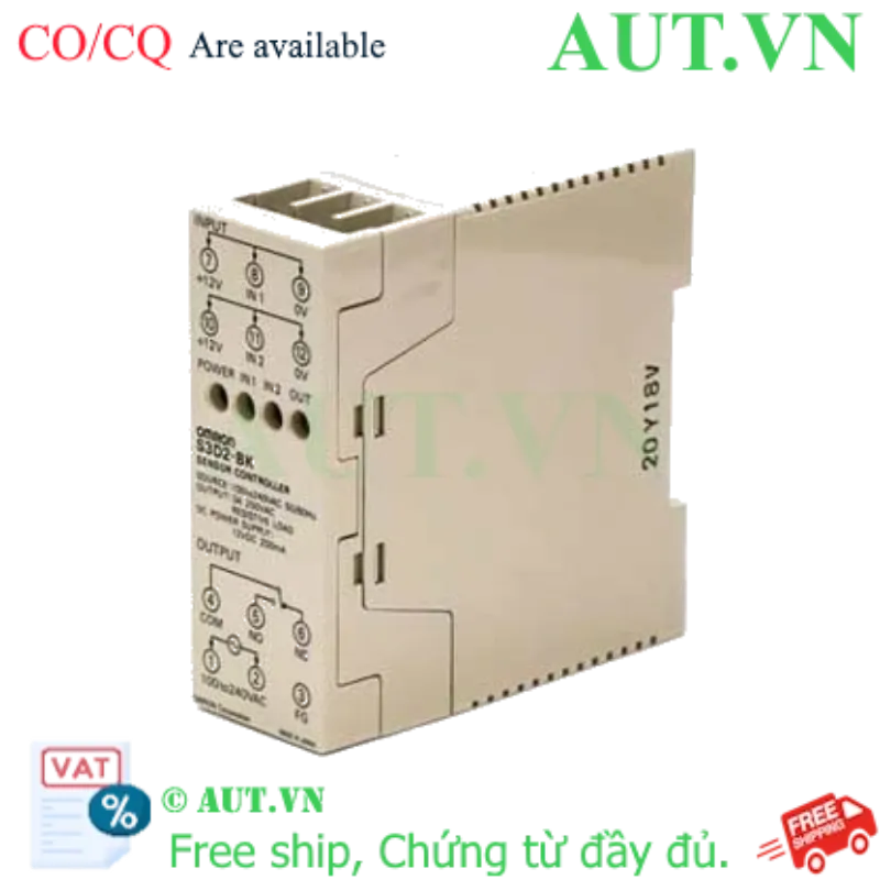 Ảnh của Bộ Điều Khiển Cảm Biến Omron S3D2-BK: Chuyển NPN sang SPDT, Chống Ngắn Mạch & Flip-Flop - AUT VN