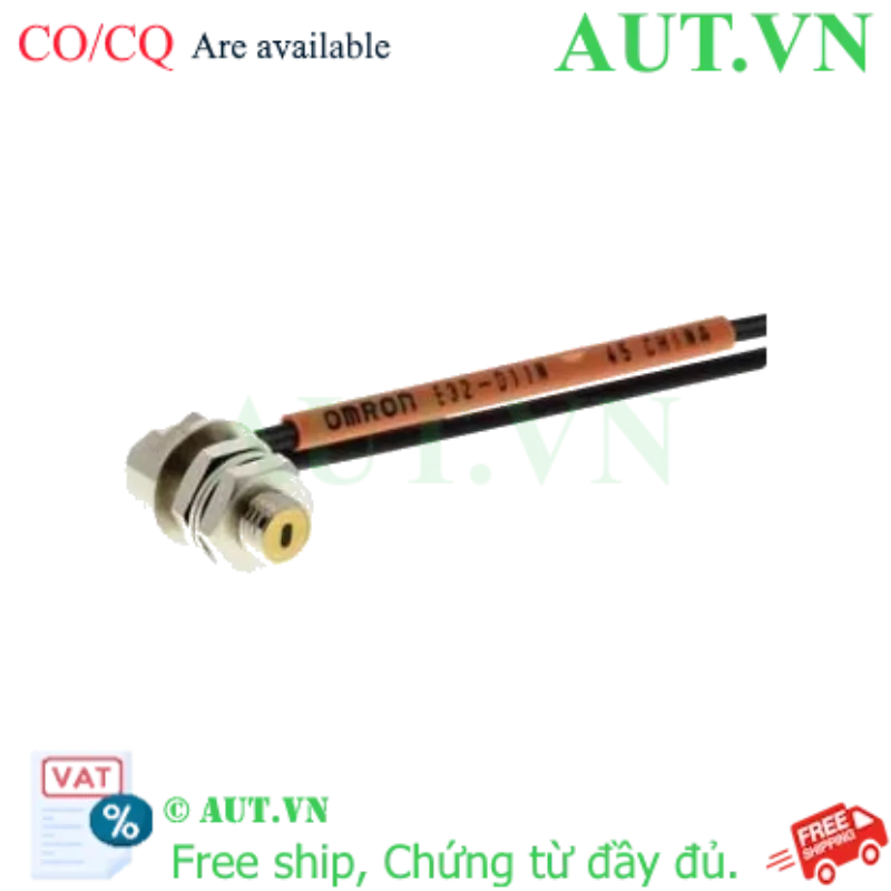 Ảnh của Cảm biến sợi quang Omron E32-D11N 5M | Phản xạ trực tiếp, Ren M6, IP67
