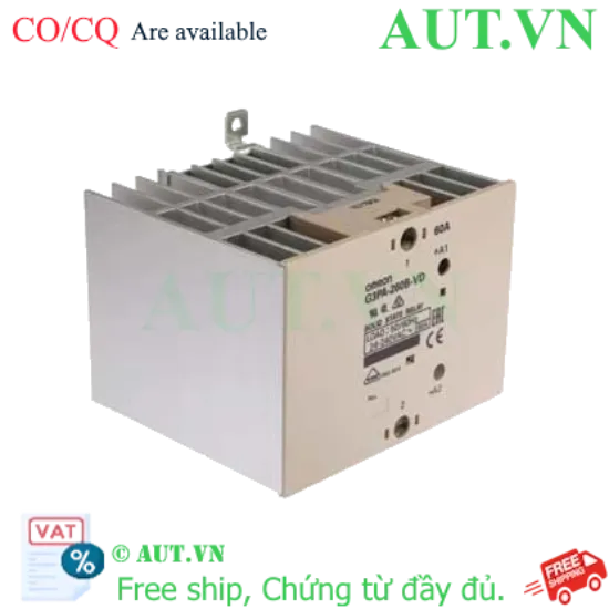 Ảnh của Relay Bán Dẫn Omron G3PA-260B-VD DC5-24: 3 Pha, 60A, Công Nghệ Zero-Cross | Chính Hãng AUT VN