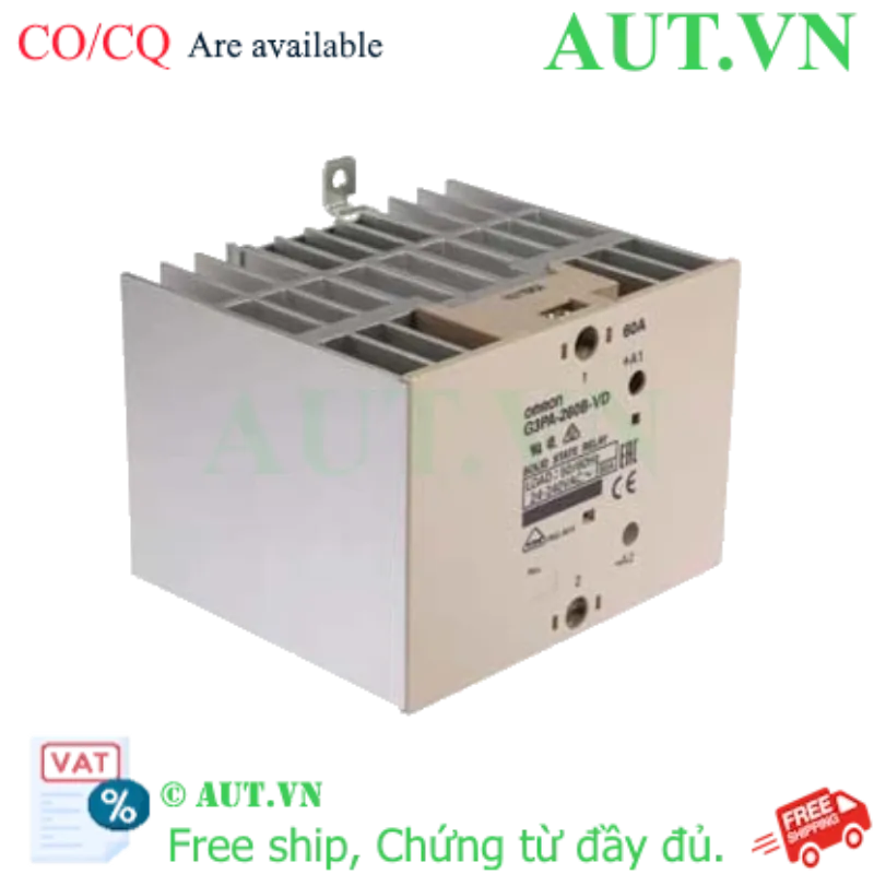 Ảnh của Relay Bán Dẫn Omron G3PA-260B-VD DC5-24: 3 Pha, 60A, Công Nghệ Zero-Cross | AUT VN
