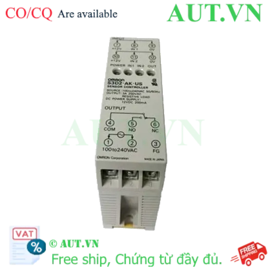 Ảnh của Bộ Điều Khiển Cảm Biến Omron S3D2-AK-US: Logic AND/OR, Relay SPDT, Nguồn 12VDC - AUT VN