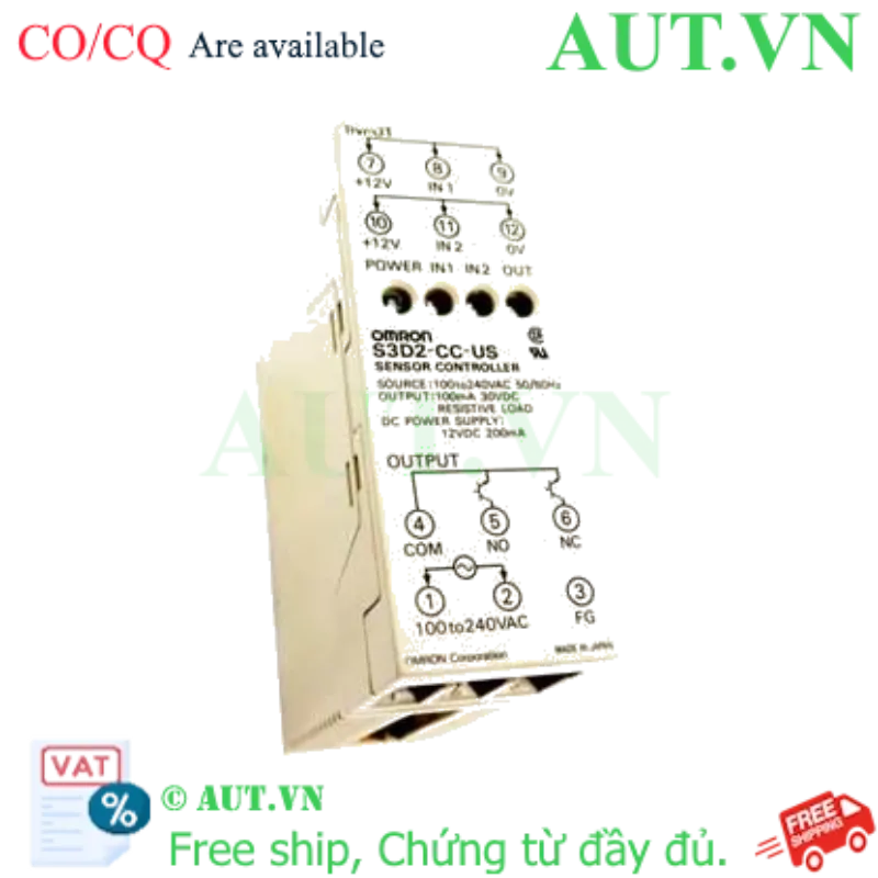 Ảnh của Omron S3D2-CC-US | Bộ Điều Khiển Cảm Biến NPN, Timer 3 Chế Độ, Nguồn 100-240VAC - AUT VN