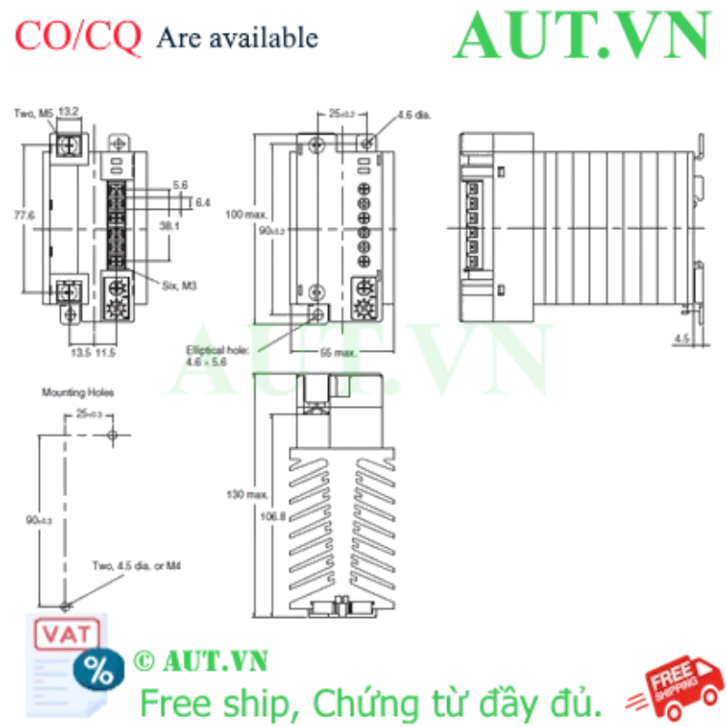 Ảnh của Relay bán dẫn Omron G3PF-235B DC24