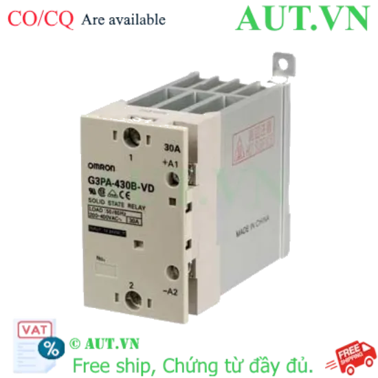 Ảnh của Relay bán dẫn Omron G3PA-430B-VD DC12-24