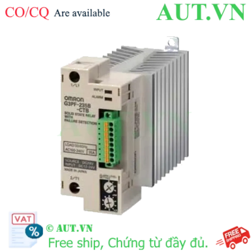Ảnh của Relay bán dẫn Omron G3PF-235B-CTB DC24 | 35A, 1 Pha, Zero-Cross