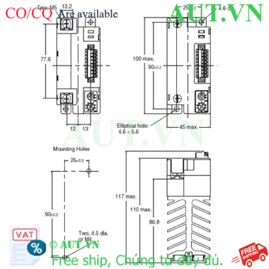 Ảnh của Relay bán dẫn Omron G3PF-225B-CTB DC24