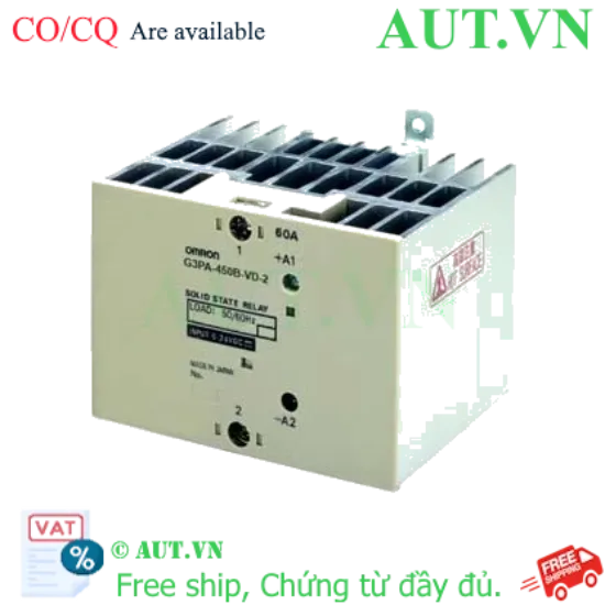 Ảnh của Relay bán dẫn Omron G3PA-450B-VD-2 DC12-24