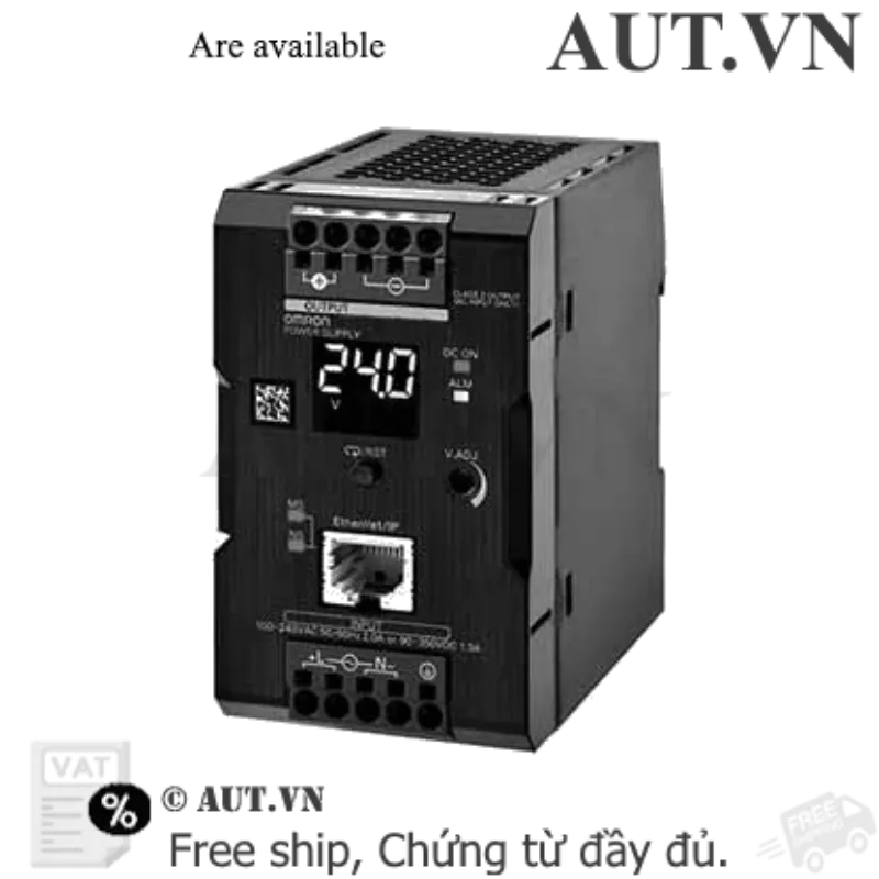 Ảnh của Bộ Nguồn Omron S8VK-X12024-EIP 24VDC 120W - EtherNet/IP, Hiệu Suất 92%, Lắp Ray DIN