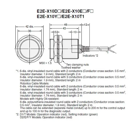 Ảnh của Cảm biến tiệm cận Omron E2E-X10D1S 2M