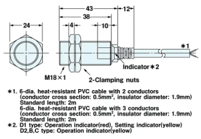 Ảnh của Cảm biến tiệm cận Omron E2EH-X7D1-T 5M