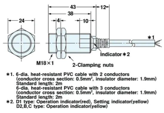 Ảnh của Cảm biến tiệm cận Omron E2EH-X7D1-T 5M
