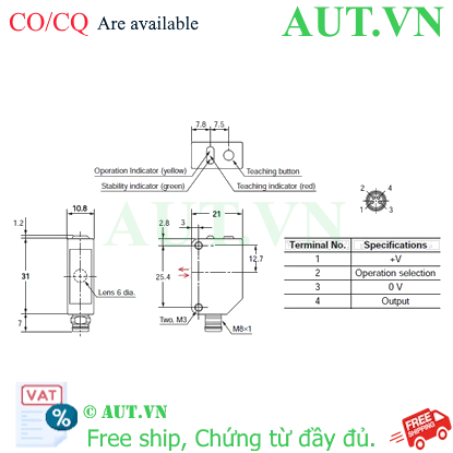 Ảnh của Cảm biến quang điện Omron E3ZM-B66-C