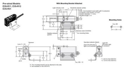 Ảnh của Cảm biến quang điện Omron E3S-R31 2M