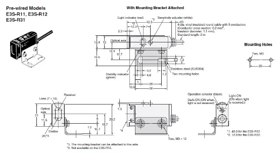 Ảnh của Cảm biến quang điện Omron E3S-R31 2M