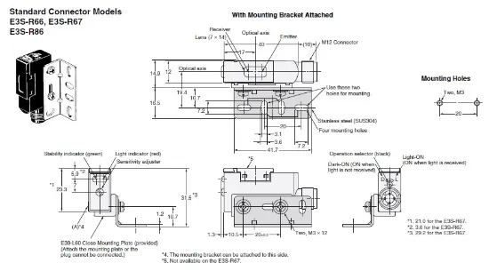 Ảnh của Cảm biến quang điện Omron E3S-R86