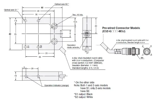 Ảnh của Cảm biến quang điện Omron E3Z-G62-M3J 0.3M