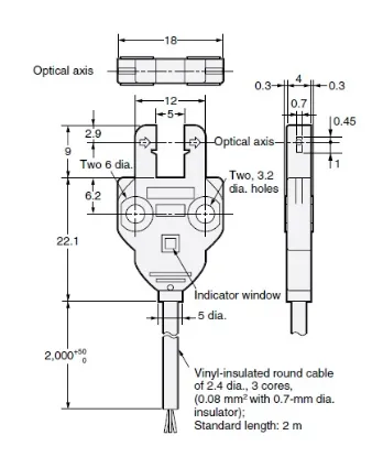 Ảnh của Cảm biến quang điện siêu nhỏ Omron EE-SX770R 2M