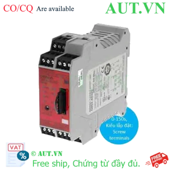 Ảnh của Rơ le an toàn Omron G9SX-AD322-T150-RT DC24 - 3 Ngõ Ra MOSFET, Timer 150s, Siêu Tốc
