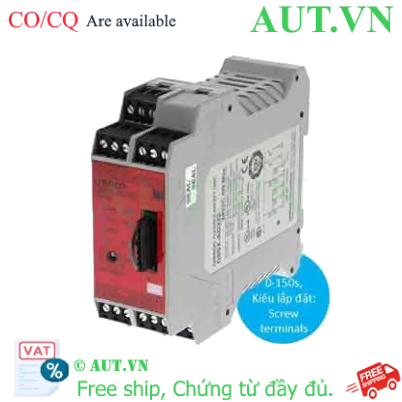 Ảnh của Rơ le an toàn Omron G9SX-AD322-T150-RT DC24 - 3 Ngõ Ra MOSFET, Timer 150s, Siêu Tốc