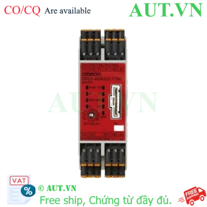 Ảnh của Bộ Điều Khiển An Toàn Omron G9SX-ADA222-T15-RC DC24 | Ngõ Ra MOS-FET, Trễ 15s, Siêu Gọn