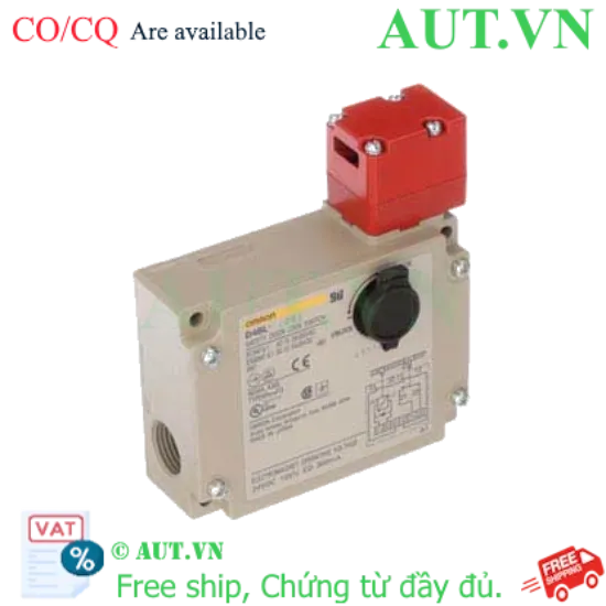 Ảnh của Khóa Cửa An Toàn Omron D4BL-2DRG - Khóa Điện Từ 24VDC, Lực Giữ 700N, Chuẩn IP67