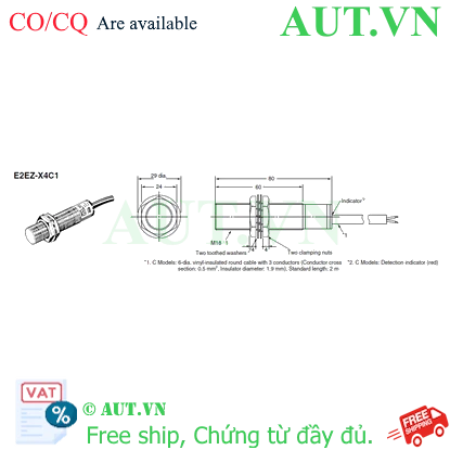 Ảnh của Cảm biến tiệm cận Omron E2EZ-X4C1 5M