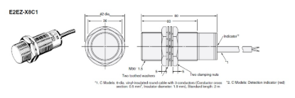 Ảnh của Cảm biến tiệm cận Omron E2EZ-X8C1 2M