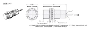 Ảnh của Cảm biến tiệm cận Omron E2EZ-X8C1 5M | M30, NPN, 8mm Shielded | AUT VN