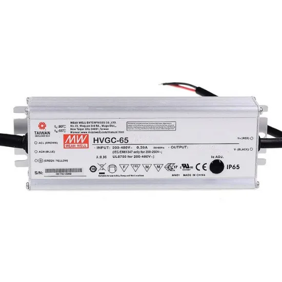 Ảnh của Bộ nguồn LED Meanwell HVGC-65-500B (65W 13-130V 500mA)
