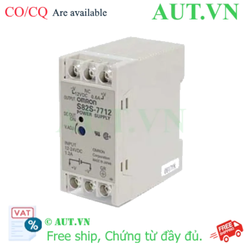 Ảnh của Bộ nguồn xung Omron S82S-7712 DC 12V0.6A